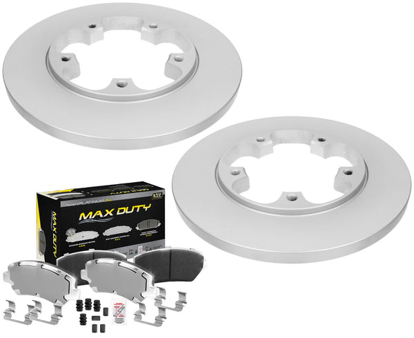 Ultra-Premium Fleet Rear Brake Pad & Coated Rotors FOR 15-22 TRANSIT 150 250 350