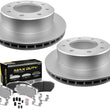 Ultra Fleet Rear Galvanized Brake Pads & Coated Rotors FOR 02-06 Sierra 1500HD