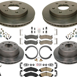 High Performance Carbon Disc Brake Rotors Disc Brake Pads For 2003-06 Escalade