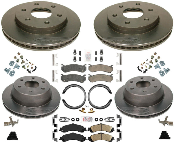 High Performance Carbon Disc Brake Rotors Disc Brake Pads For 2003-06 Escalade