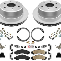 Improved Performance Coated Disc Brake Rotors Disc Brake Pad For 03-06 Escalade