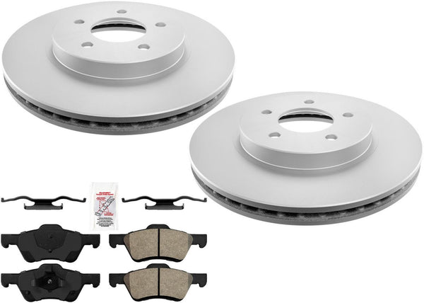 Frt Improved Performance Disc Brake Rotors Brake Pads For Ford Escape 2005-2009