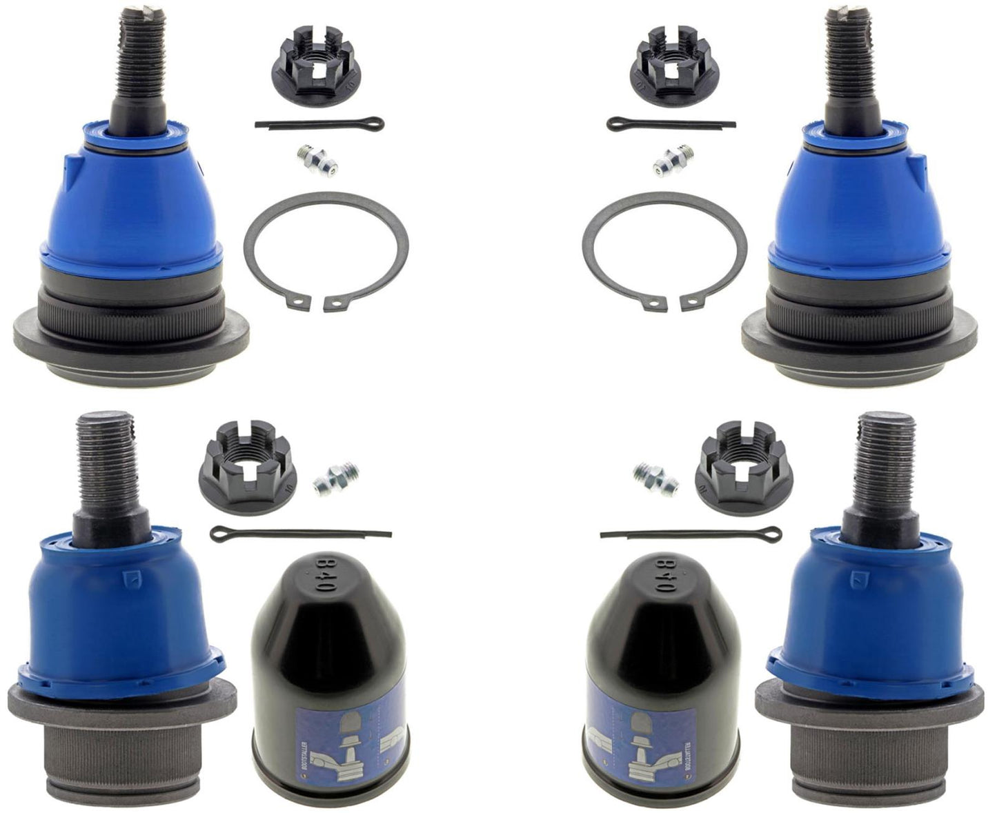 Front Mevotech Upper Lower Ball Joints For Nissan NV1500 NV2500 2012 2021 2023