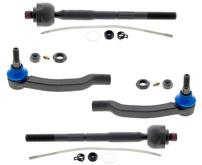 Mevotech Varillas de amarre delanteras interiores y exteriores para RAM Promaster 1500 2500 2014-2021