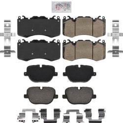 F & R Disc Brake Pads For Range Rover Sport 2010-2013 W/ Brembo Supercharged
