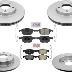 Pastillas de freno de rotores de freno de disco de rendimiento mejorado para motor Mazda 3 2.0L 04-05