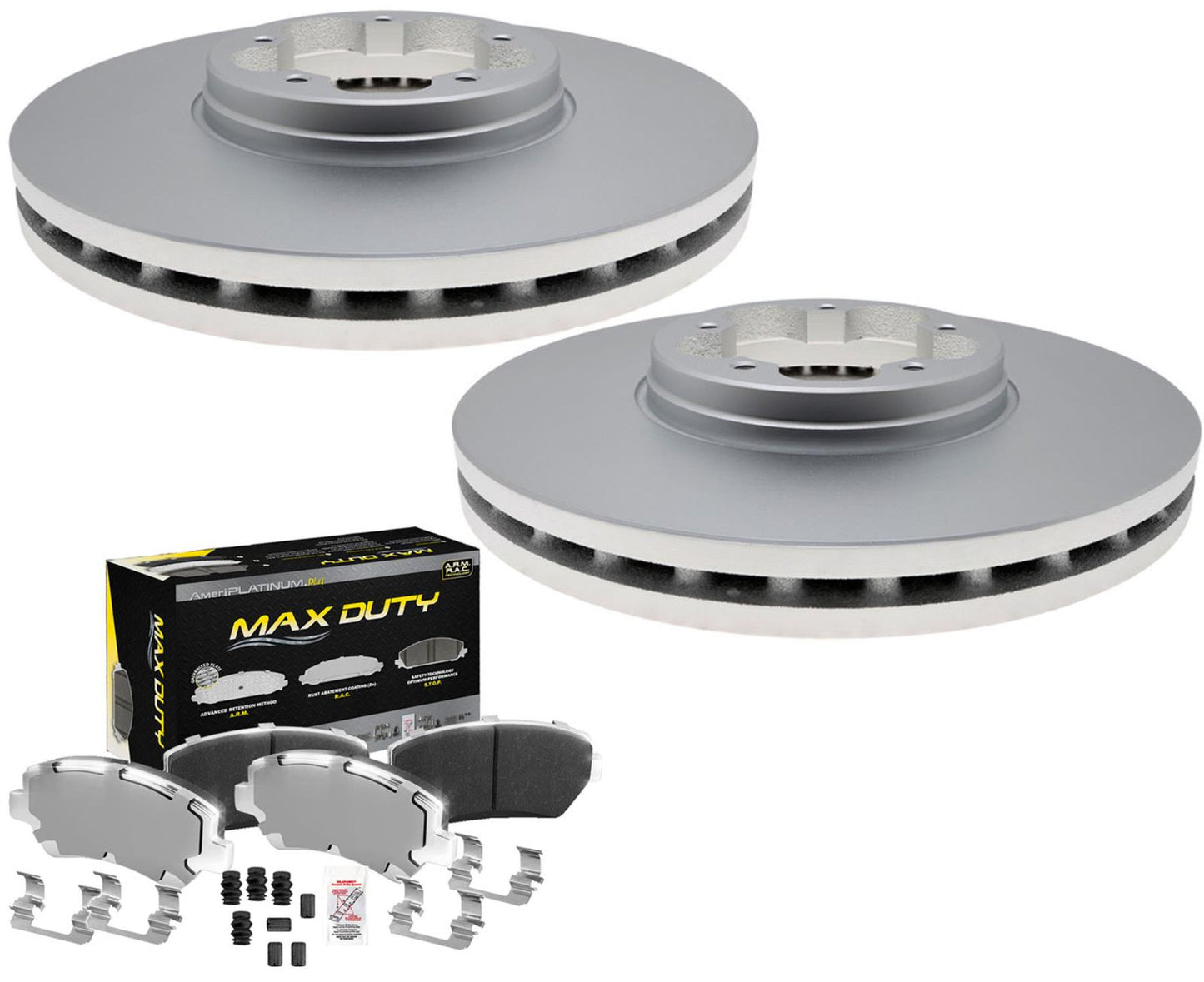Ultra-Premium Fleet Front Brake Pad & Coated Rotor FOR 20-22 FORD Transit 150
