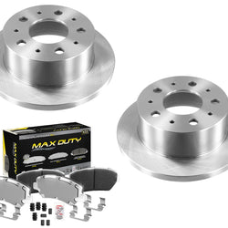 Premium Fleet Rr Galvanized Brake Pads & Solid Rotors FOR 14-21 Promaster 1500