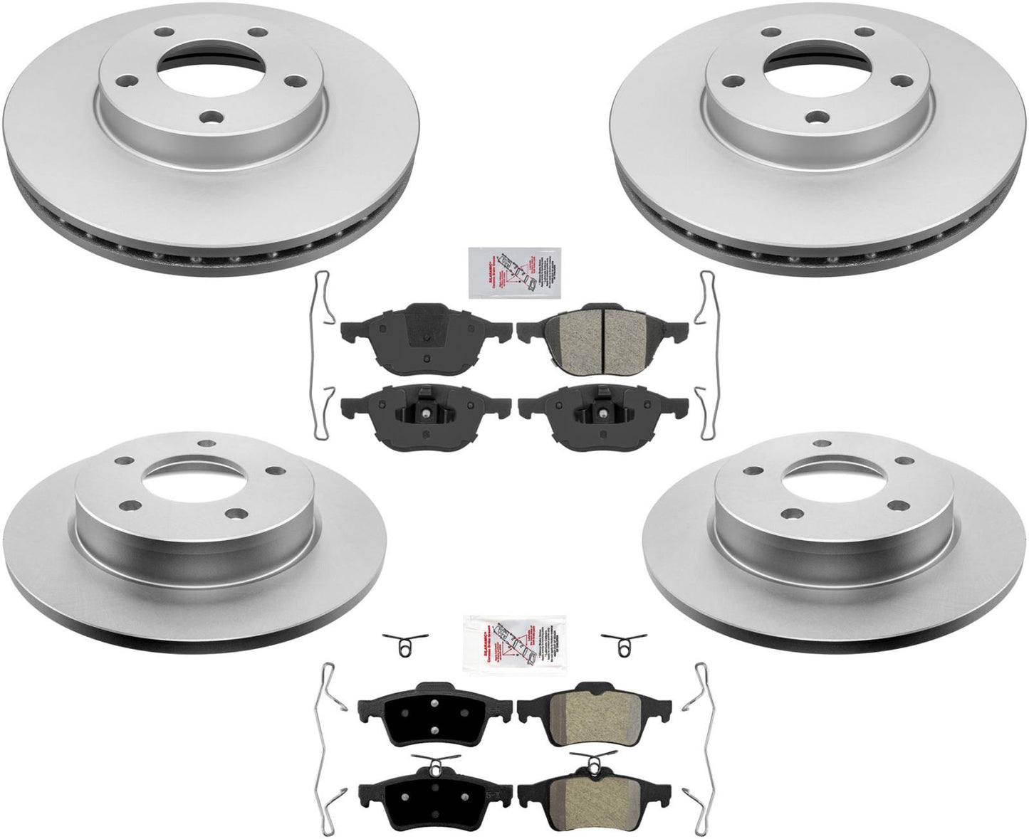 Improved Performance Disc Brake Rotors Brake Pads For Mazda 3 2.0L Engine 06-13