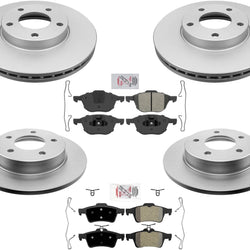 Pastillas de freno de rotores de freno de disco de rendimiento mejorado para motor Mazda 3 2.0L 06-13