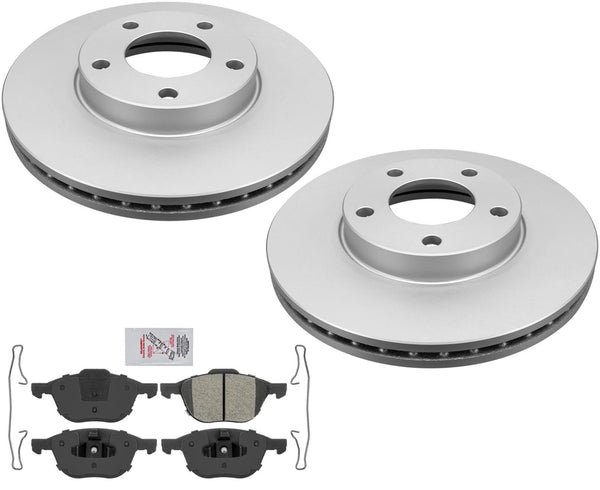 Pastillas de freno de rotores de freno de disco de rendimiento mejorado para motor Mazda 3 2.0L 04-13