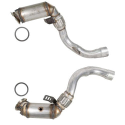 L&R Frt Manifold Catalytic Converter For BMW 550i 550i GT xDrive 4.4L 2012 2013