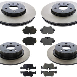 F&R Disc Brake Rotors Ceramic Brake Pads For Mini Cooper Countryman Base 17-22