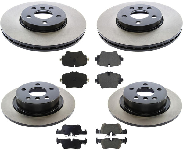 F&R Disc Brake Rotors Ceramic Brake Pads For Mini Cooper Countryman Base 17-22