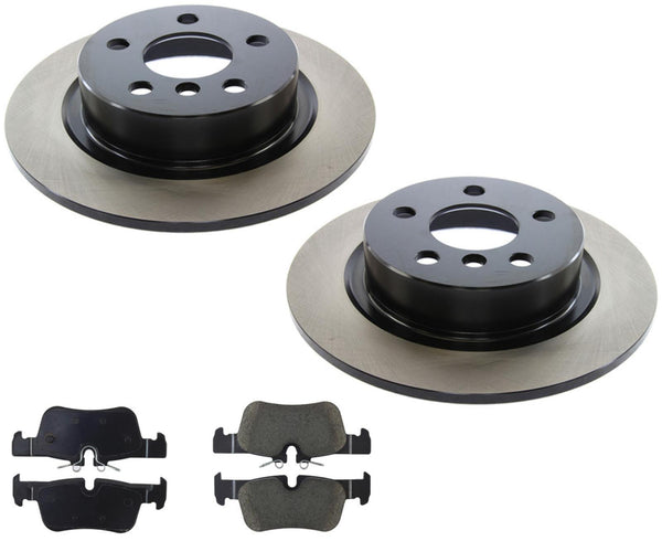 Rear Disc Brake Rotors Ceramic Brake Pads For Mini Cooper Countryman Base 17-22