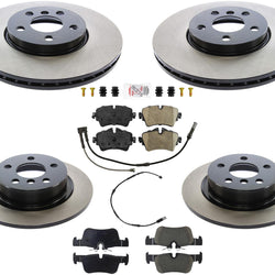 F&R Disc Brake Rotors Ceramic Brake Pads For Mini Cooper Clubman 1.5L 2016-2019