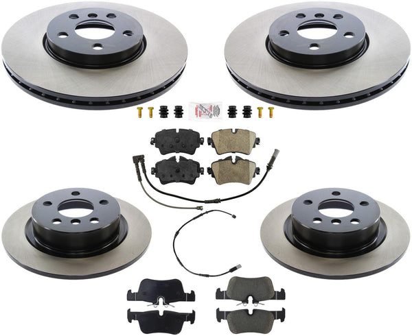 F&R Disc Brake Rotors Ceramic Brake Pads For Mini Cooper Clubman 1.5L 2016-2019