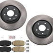 Front Carbon Performance Brake Rotors For 2019-2021 Mazda CX5 CX-5 2.5L Turbo