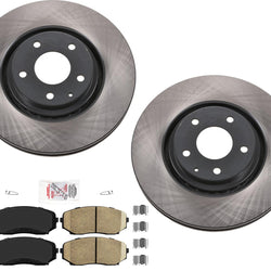 Front Carbon Performance Brake Rotors For 2019-2021 Mazda CX5 CX-5 2.5L Turbo