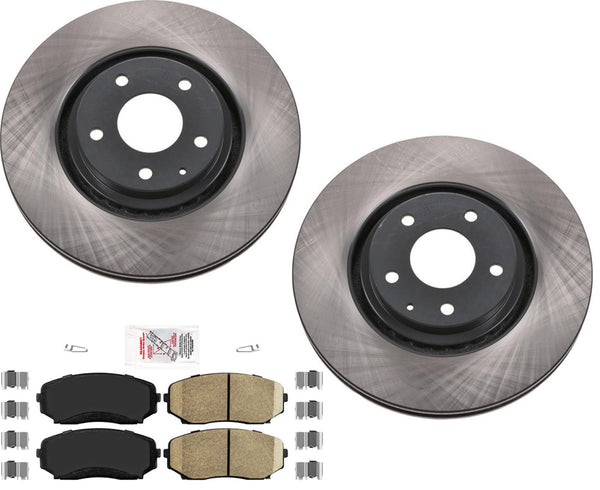 Front Carbon Performance Brake Rotors For 2019-2021 Mazda CX5 CX-5 2.5L Turbo