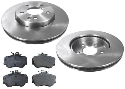 Front Brake Rotors & Pads For Mercedes C230 97-98 To Vin A545905 & F647650 - Photo 1