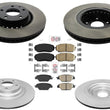 Front Carbon Performance Rr Coated Brake Rotors for 2019-2023 Mazda CX9 CX-9