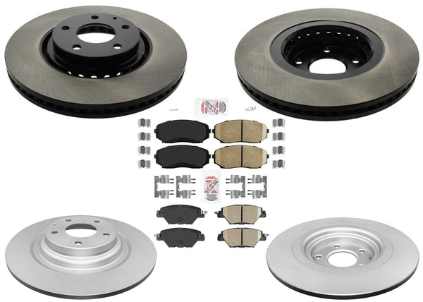 Front Carbon Performance Rr Coated Brake Rotors for 2019-2023 Mazda CX9 CX-9