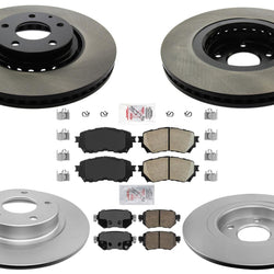 Front Carbon Performance Rr Coated Brake Rotors for 2019-2021 Mazda 6 Turbo