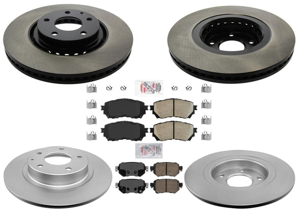 Front Carbon Performance Rr Coated Brake Rotors for 2019-2021 Mazda 6 Turbo