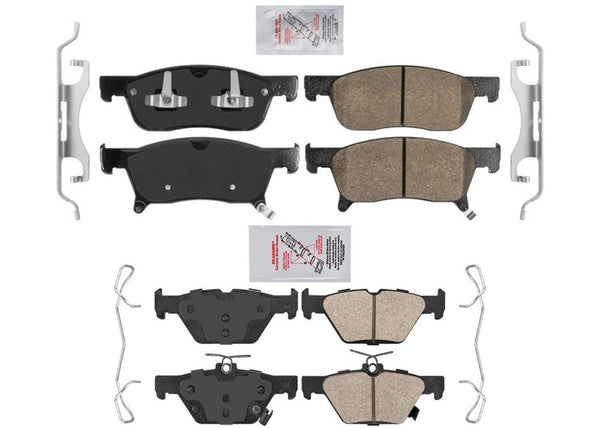 AmeriPro Premium Front + Rear Ceramic Brake Pads Fits 2019-2021 Subaru Ascent