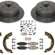 High Performance Carbon Disc Brake Rotors Disc Brake Pads For Legacy 2.5i 06-09