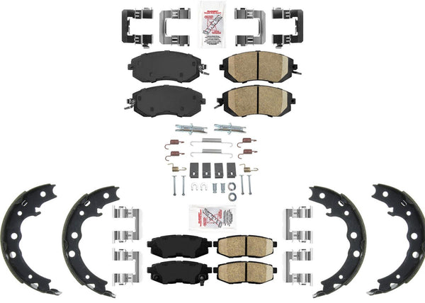 AmeriPro Premium Disc Brake Pads Parking Brake Shoes For Scion FR-S 13-16