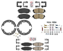 Front & Rear Disc Brake Pads Parking Brake Shoes For Subaru Crosstrek 2016-2017