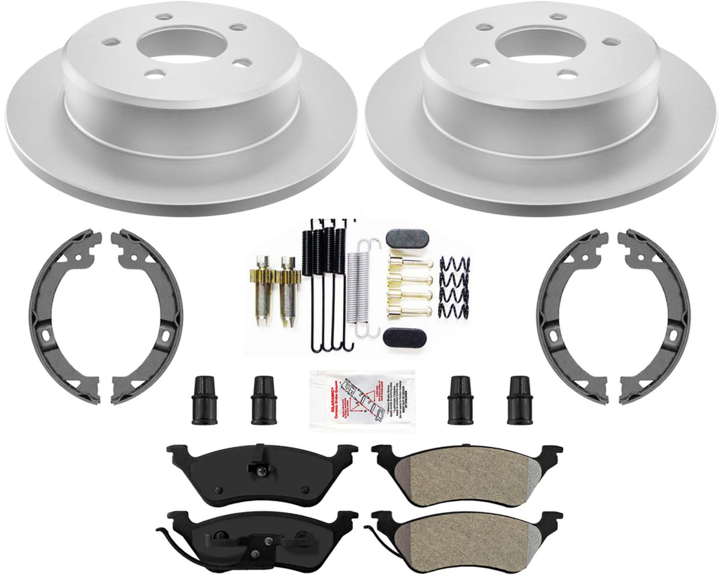 Rear Performance Disc Brake Rotors Brake Pads For Chrysler Town & Country 01-07