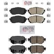 AmeriPro Ceramic Front + Rear Disc Brake Pads Hardware For 2016-2021 Mazda 6