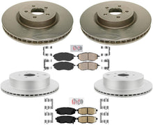 F&R High Performance Carbon Disc Brake Rotors Pads For Subaru Outback 2010-2014