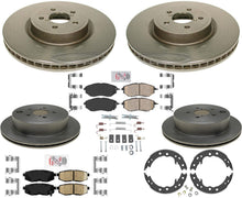 F&R High Performance Carbon Disc Brake Rotors Pads For Subaru Outback 2010-2014