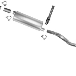 Tubo de extensión, silenciador trasero, sistema de escape para 92-96 GMC G3500 Van 5,7