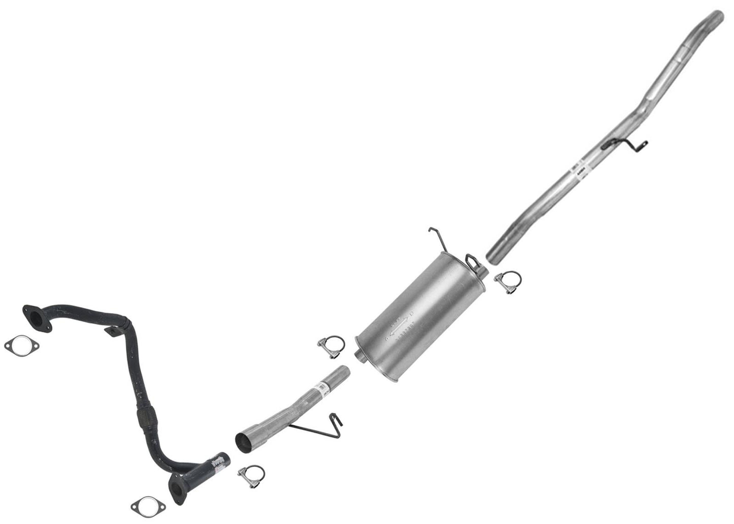 Nuevo tubo medio Y y silenciador trasero para Nissan XTerra 03-04 3.3L aspirado natural