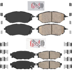 Front & Rear Ceramic Brake Pads Set for Subaru WRX 2015-2021 No Eye Sight Model