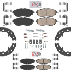 Front & Rear Ceramic Brake Pads Set for Subaru WRX 2015-2021 No Eye Sight Model