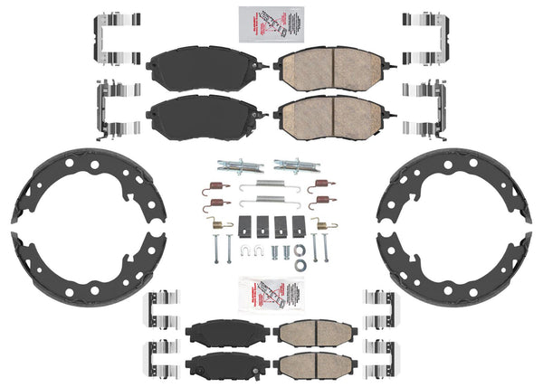 Front & Rear Ceramic Brake Pads Set for Subaru WRX 2015-2021 No Eye Sight Model