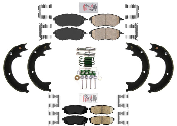 Front & Rear Ceramic Brake Pads Set for Subaru B9 Tribeca Tribeca 2006-2014