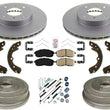 Fits 93-98 Altima Performance Brake Disc Rotors Pads Drum Brake Shoes Springs