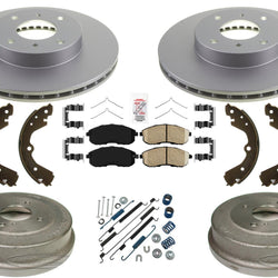 Fits 93-98 Altima Performance Brake Disc Rotors Pads Drum Brake Shoes Springs