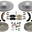 Performance Disc Brake Rotors Drums Pads Shoes for 99-00 Nissan Altima 2.4L