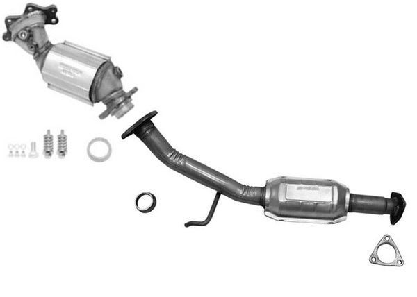 Front Upper & Rear Lower Catalytic Converters for Honda Civic 2006-2011 1.3L