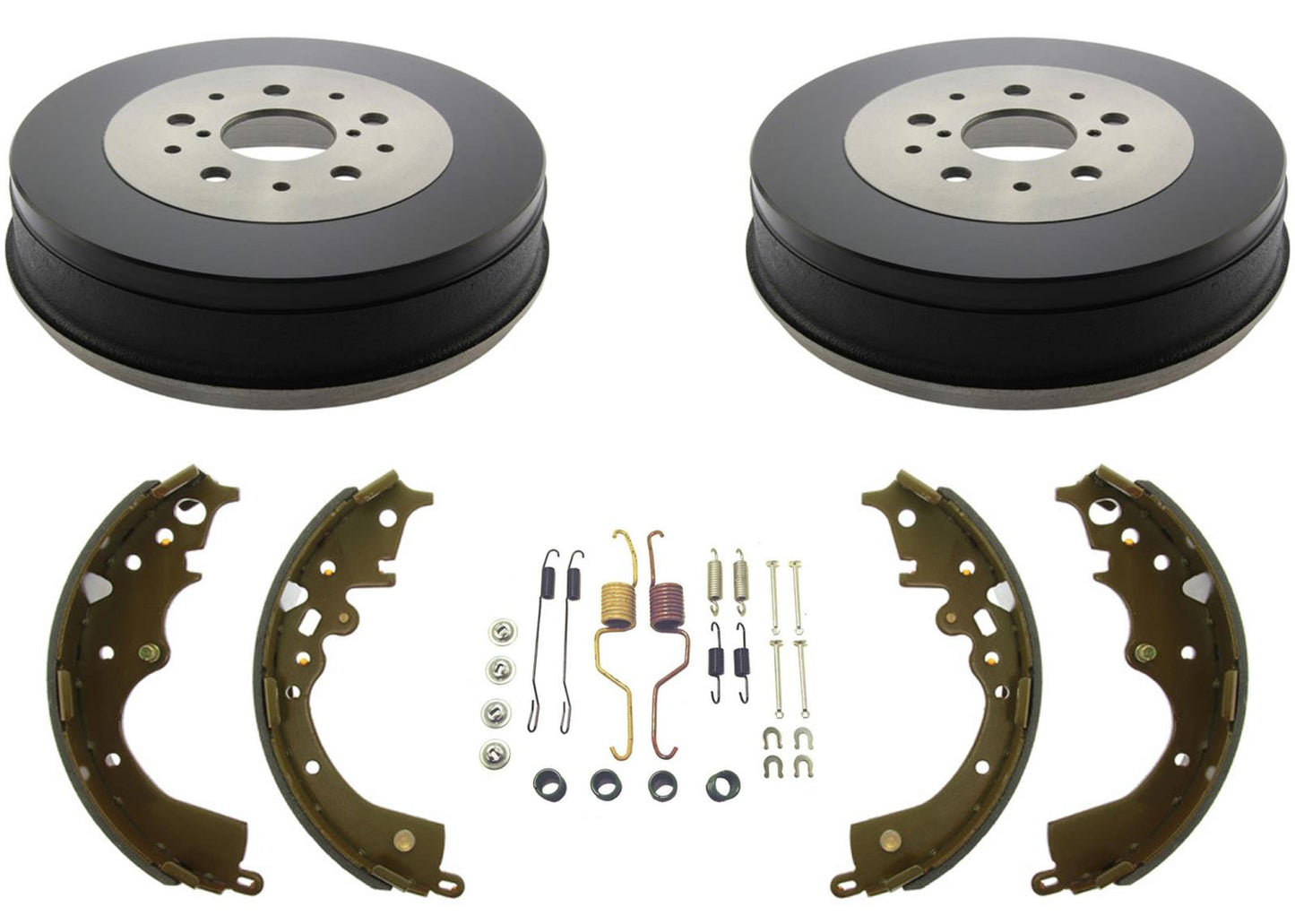 Zapatas de freno de tambores de freno trasero para Toyota Tacoma 2005-2015 Tracción trasera de 5 lengüetas