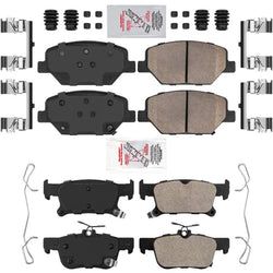 Front & Rear Ceramic Brake Pads Set for Buick Envision All Wheel Drive 17-2018