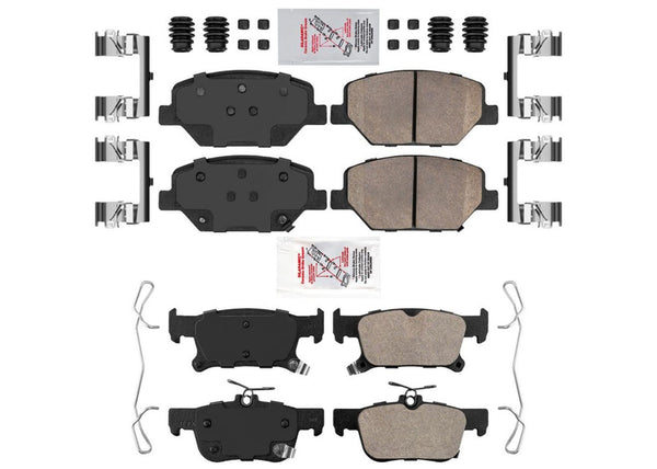 Front & Rear Ceramic Brake Pads Set for Buick Envision All Wheel Drive 17-2018